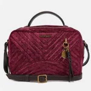 Nine West Magenta Velvet Bag